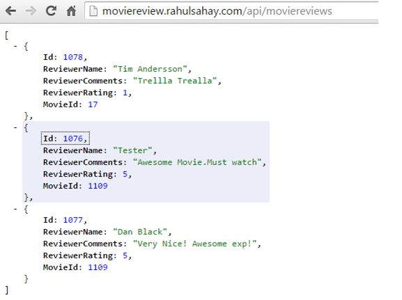 verify these values at the api
